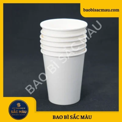 Ly giấy trắng trơn