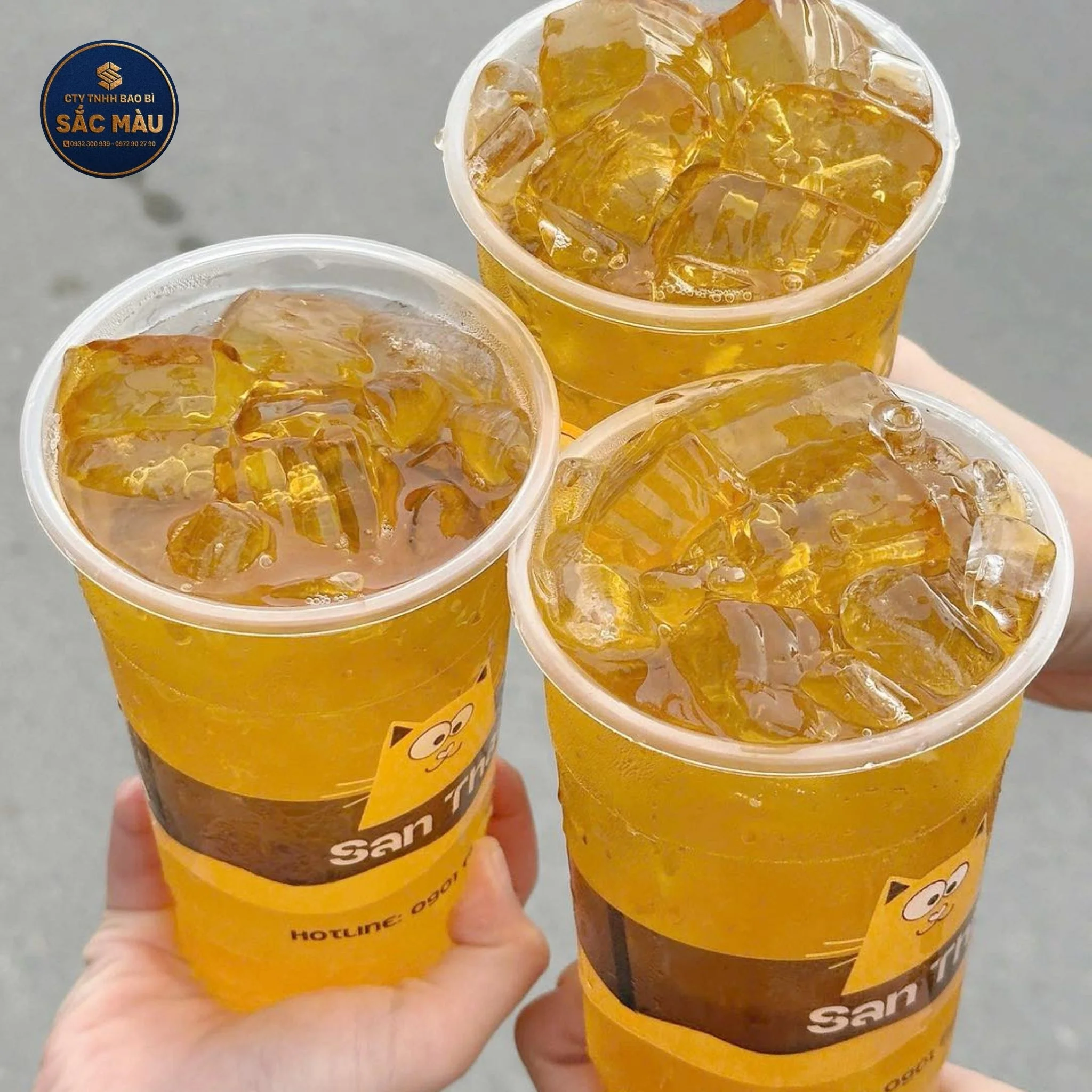 menu trà sữa santhai