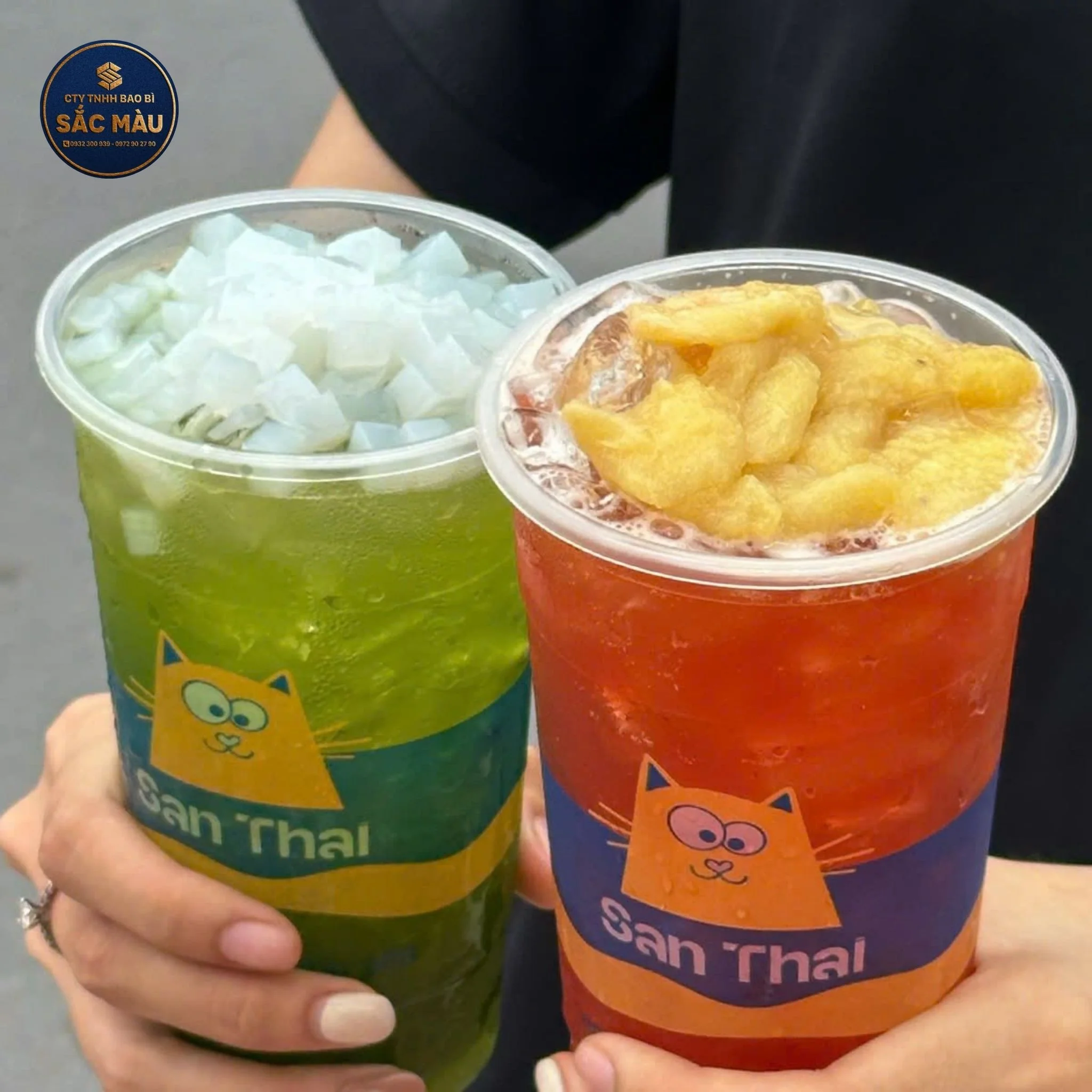 menu trà sữa santhai