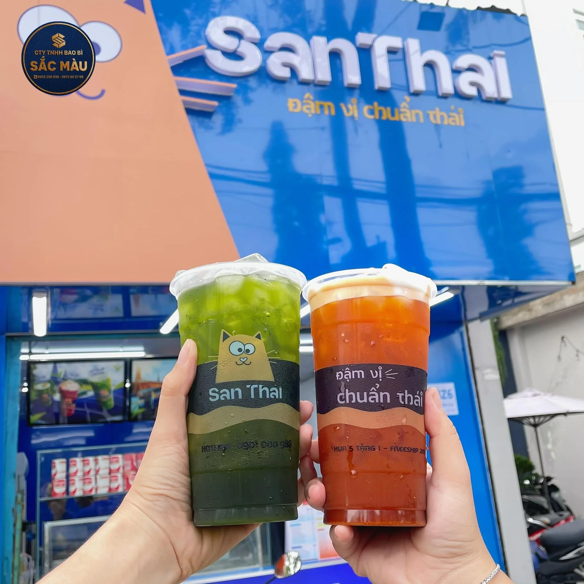 menu trà sữa santhai