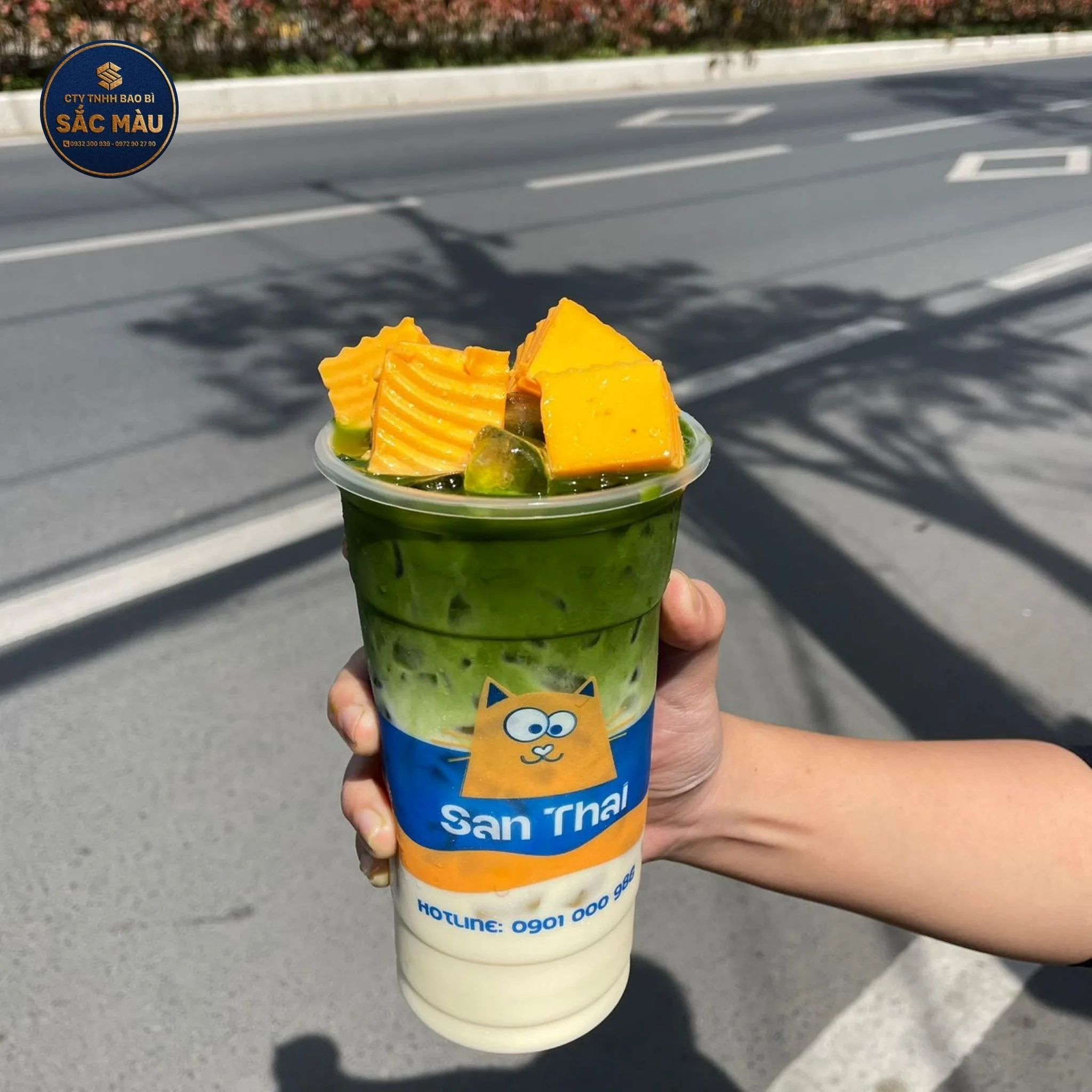 menu trà sữa santhai