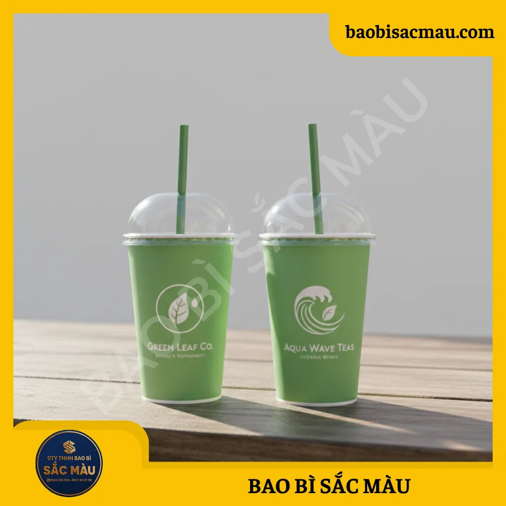 Ly giấy đựng trà sữa / Cốc giấy đựng trà sữa (in sẵn)